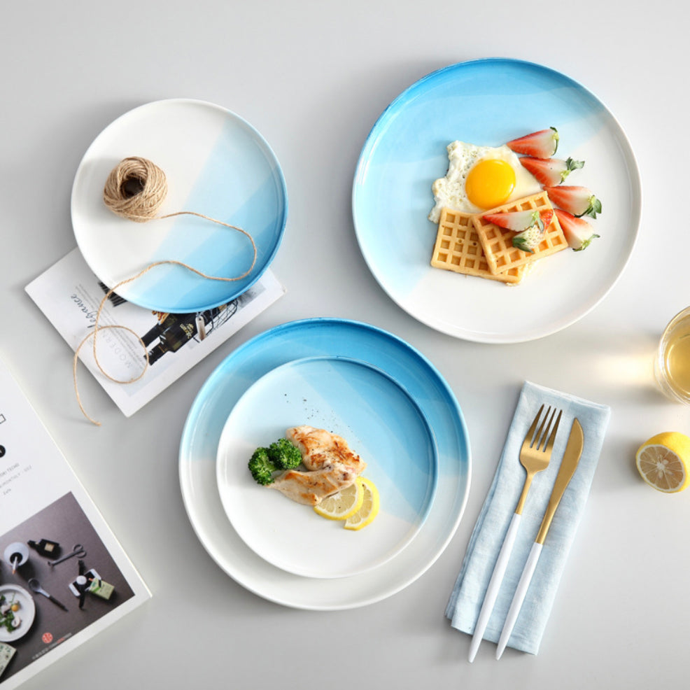Ombre Snack Plate Blue Nestasia