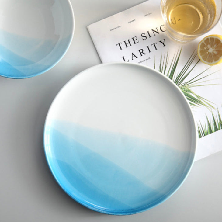 Ombre Snack Plate Blue Nestasia