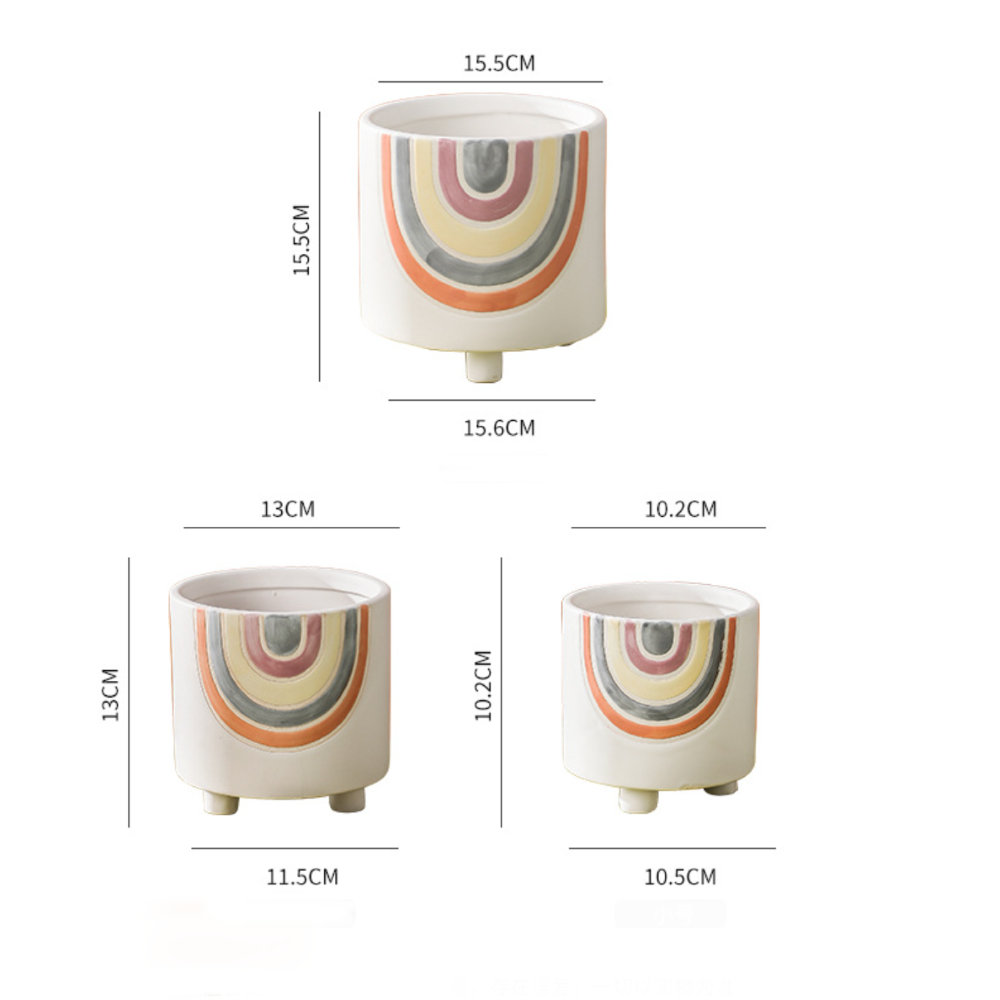 Rainbow Round Pot Large Nestasia