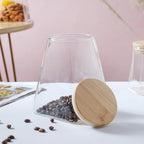 Glass Jar With Wooden Lid - Extra Large Nestasia
