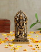 Brass Balaji Idol with Antique Finish for Pooja Room and Home Decor