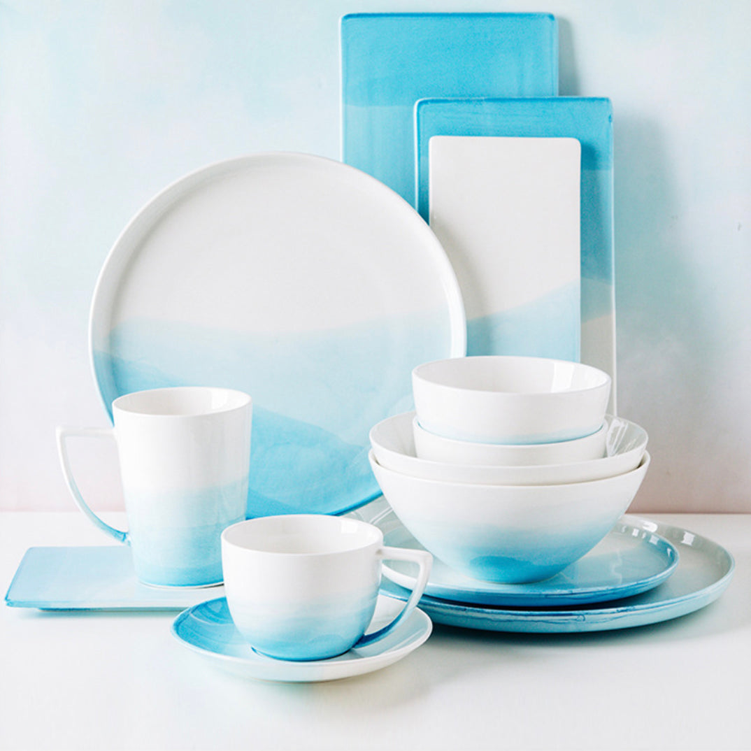 Ombre Snack Plate Blue Nestasia