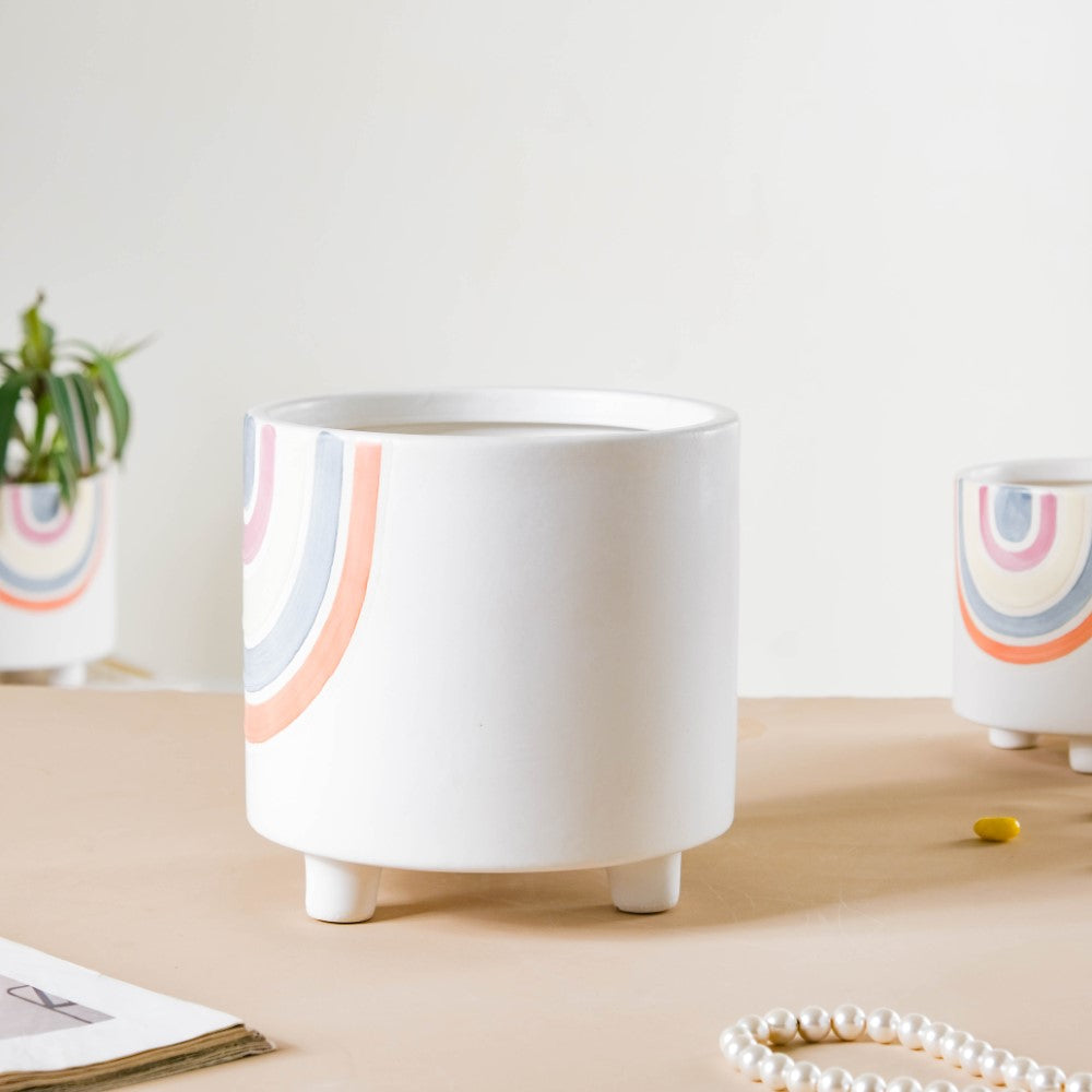 Rainbow Round Pot Large Nestasia
