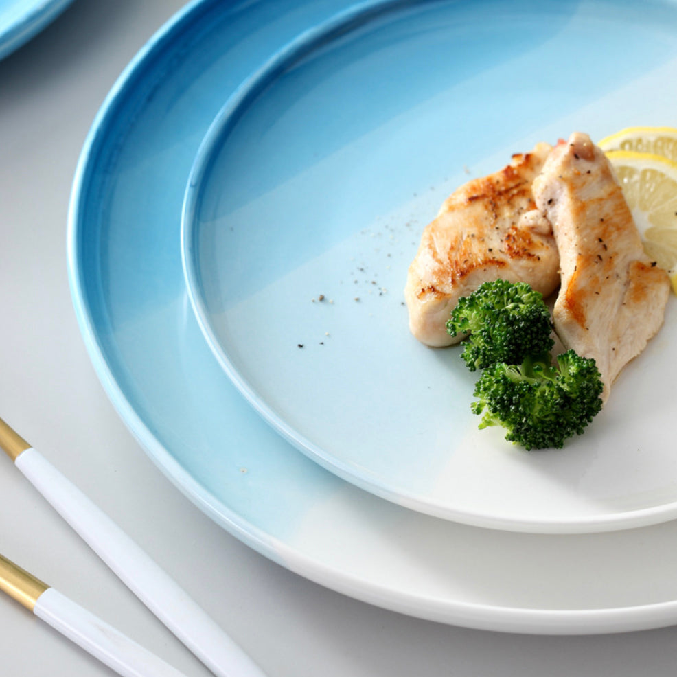 Ombre Snack Plate Blue Nestasia
