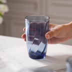 Blue Swirl Drinking Glass Set of 6 Nestasia