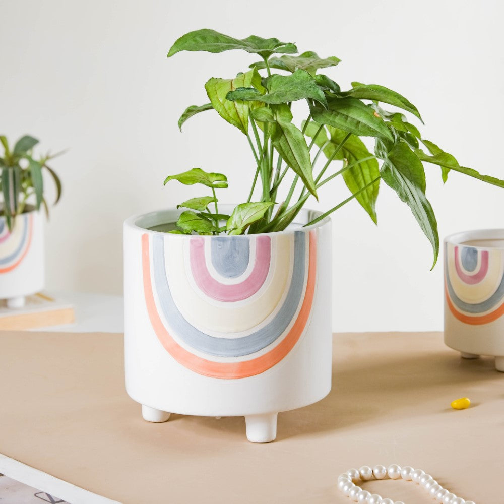 Rainbow Round Pot Large Nestasia