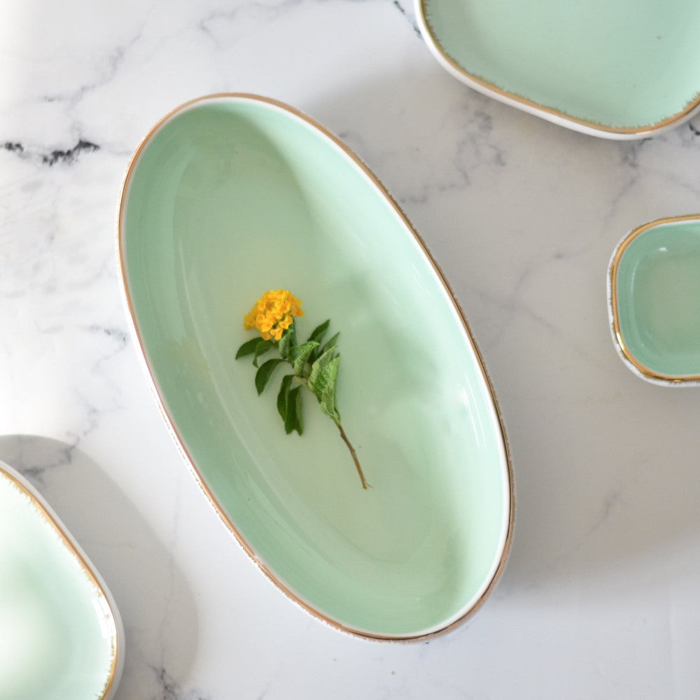 Oval Bowl Mint 600 ml Nestasia