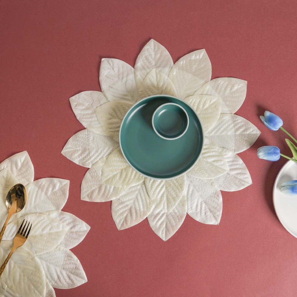 White Placemat Set of 2 Nestasia