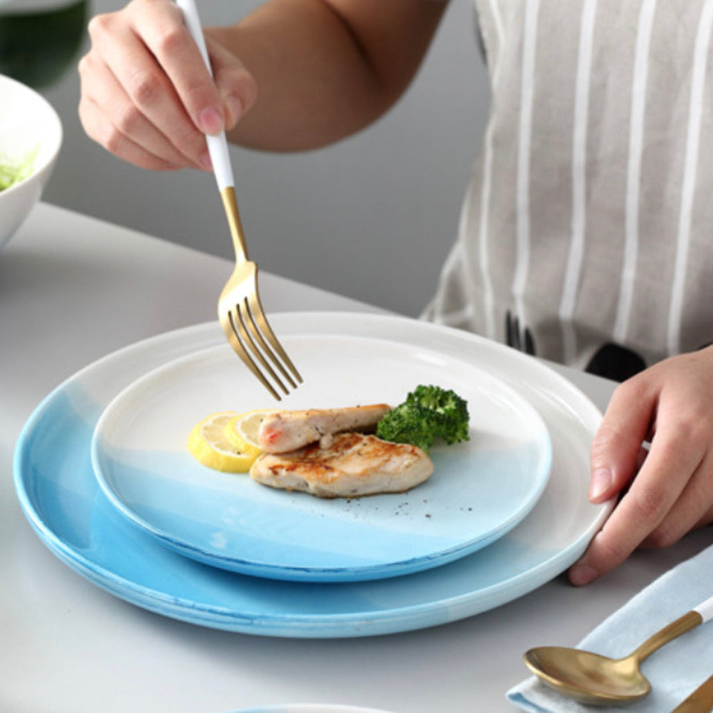 Ombre Snack Plate Blue Nestasia