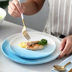 Ombre Snack Plate Blue Nestasia