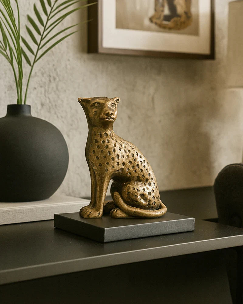 Cheetah Showpiece for Home Decor, Decorative Gift Item and Home Display