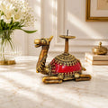 Brass Dhokra Sitting Camel Candle Stand (5 Inch) Vedansh Craft