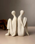 Human Bookend Figurine in Polypropylene for Living Room, Study, and Office