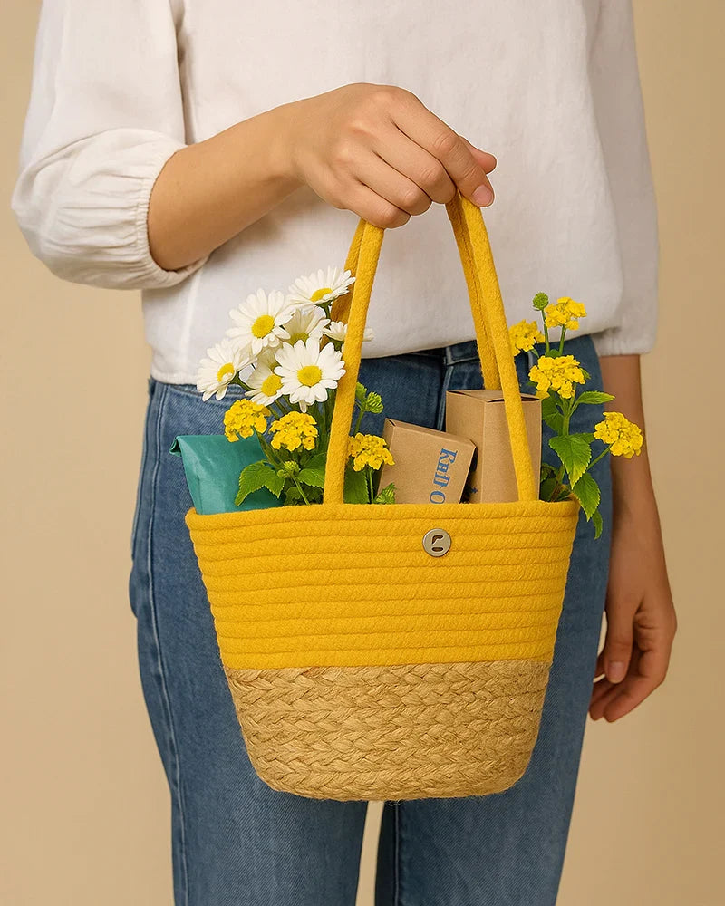 Jute Handbag for Women for Daily Shopping and Style