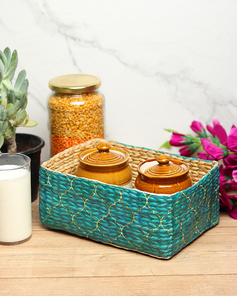Seagrass Multipurpose Organizer for Home Styling, Storage, and Display