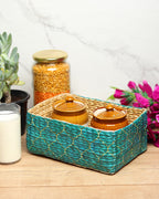 Seagrass Multipurpose Organizer for Home Styling, Storage, and Display