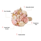 Natural Dried Flower Bouquet Pink Nestasia