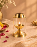 Brass Akhand Jyot Diya for Pooja Room, Mandir & Home Decoration