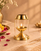 Brass Akhand Jyot Diya for Pooja Room, Mandir & Home Decoration