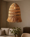 Raffia Cylinder Ceiling Lamp for Bedroom Hall & Living Room Decor