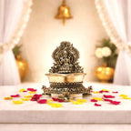 Brass Lakshmi Lightweight Diya (3 Inch) Vedansh Craft