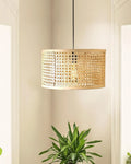 Rustic Rattan Pendant Light for Balcony and Hall