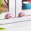 Pink Ceramic Door Knob Pink Set Of 6 Nestasia