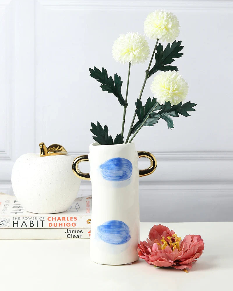 Neutral Ceramic Vase for Earthy Home Aesthetics
