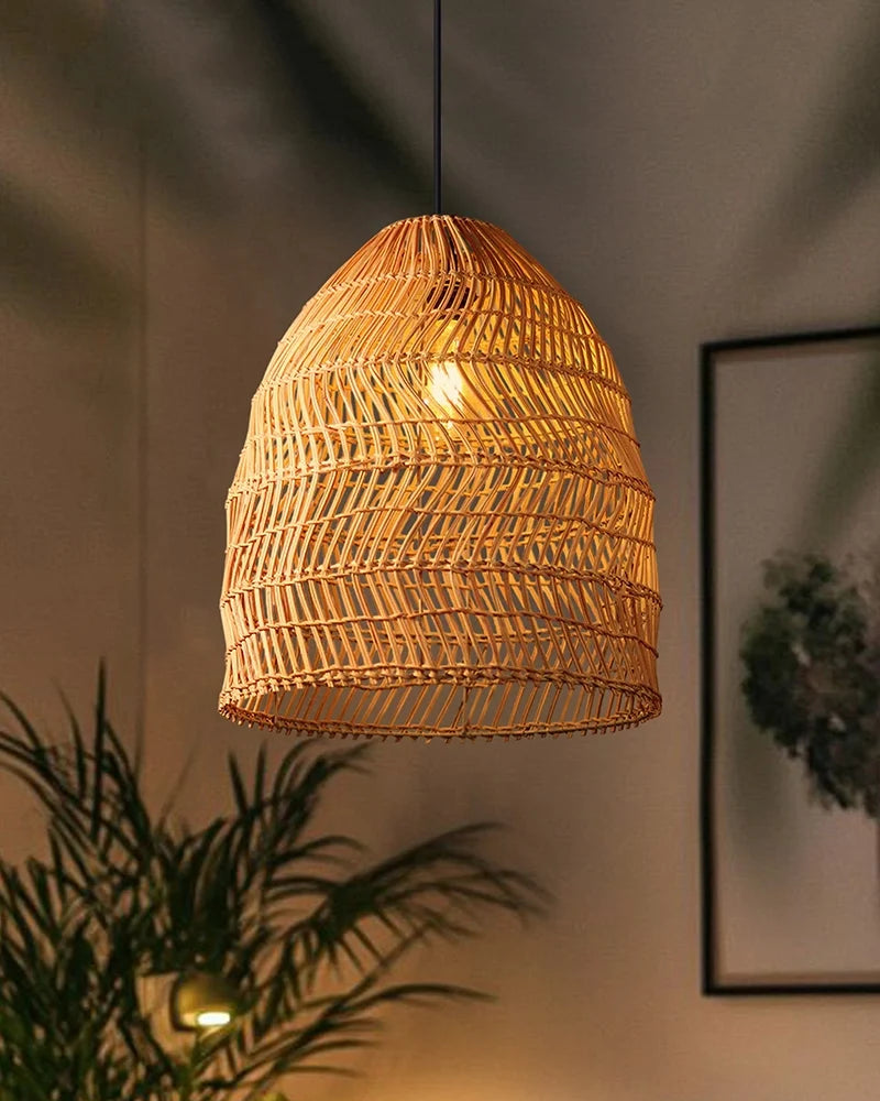 Rattan Ceiling Light for Dining Room and Lounge