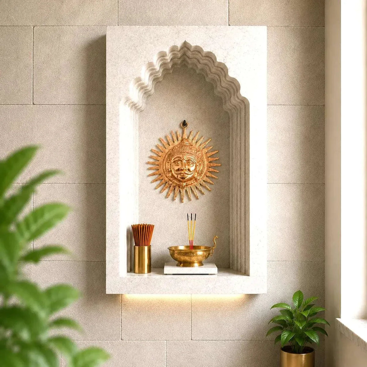 Copper Sun Face Wall Hanging Vedansh Craft