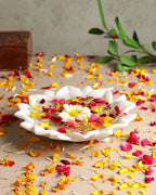 Premium Marble Urli Bowl for Home Decoration, Meditation, and Pooja Needs