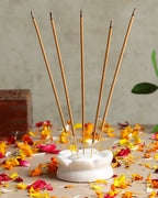 Marble Agarbatti Stand for Home Temple, Meditation, and Devotional Use