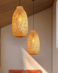 Boho Bamboo Hanging Light for Living Room Decoration