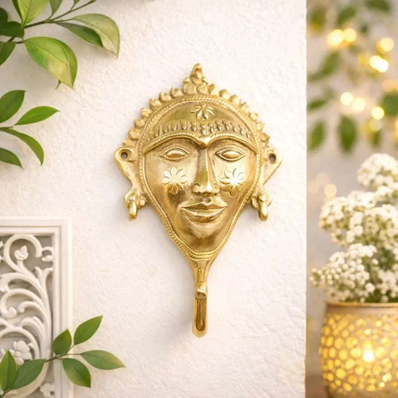 Brass Lady Face Wall Hanging Hanger Vedansh Craft
