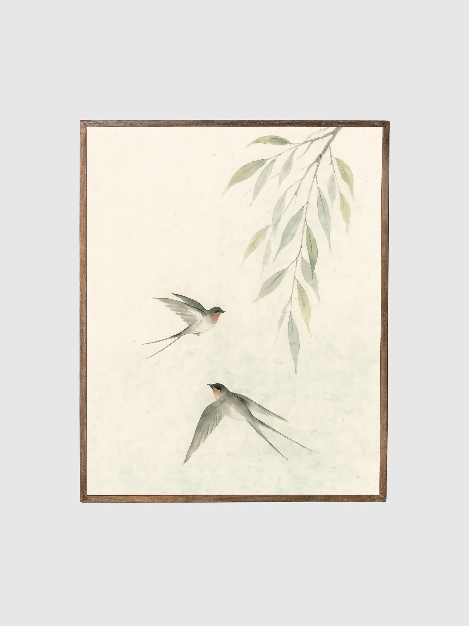 Songs of the Willow | Printed Canvas Wall Art Contrast Living