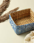 Eco-Friendly Seagrass Storage Organizer for Kitchen, Living Room, and Study Areas