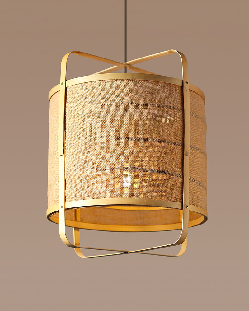 Elegant Bamboo Pendant Lamp for Balcony and Hall