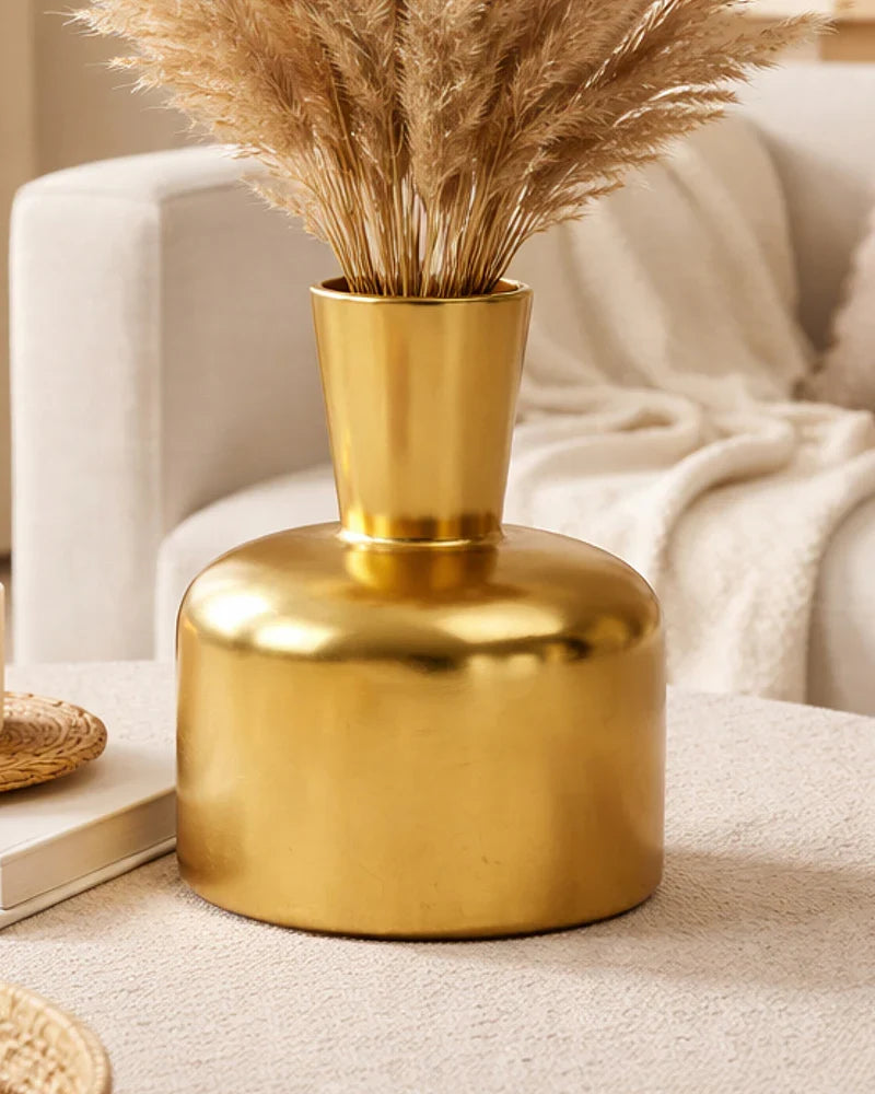 Premium Metal Vase for Flower Arrangements and Stylish Home Decoration