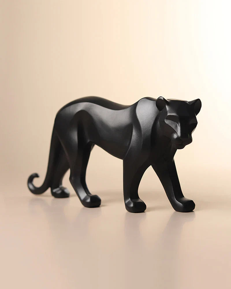 Polypropylene Black Panther Figurine for Home Decor, Hall Display, and Gifts
