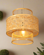 Modern Rattan Pendant Lamp for Dining Space and Home