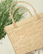 Handmade Seagrass Basket for Shopping, Picnic & Everyday Use