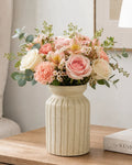 Premium Terracotta Flower Vase with Textured Finish for Home Decoration