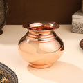 Copper Pooja Kalash Traditional Religious Pot for Puja Rituals (4.5 Inch) Vedansh Craft