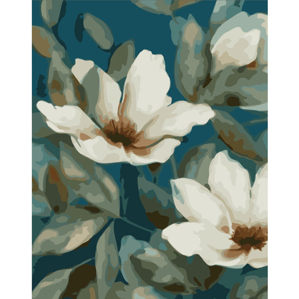 White Lilies DIY Paint By Numbers Kit Nestasia