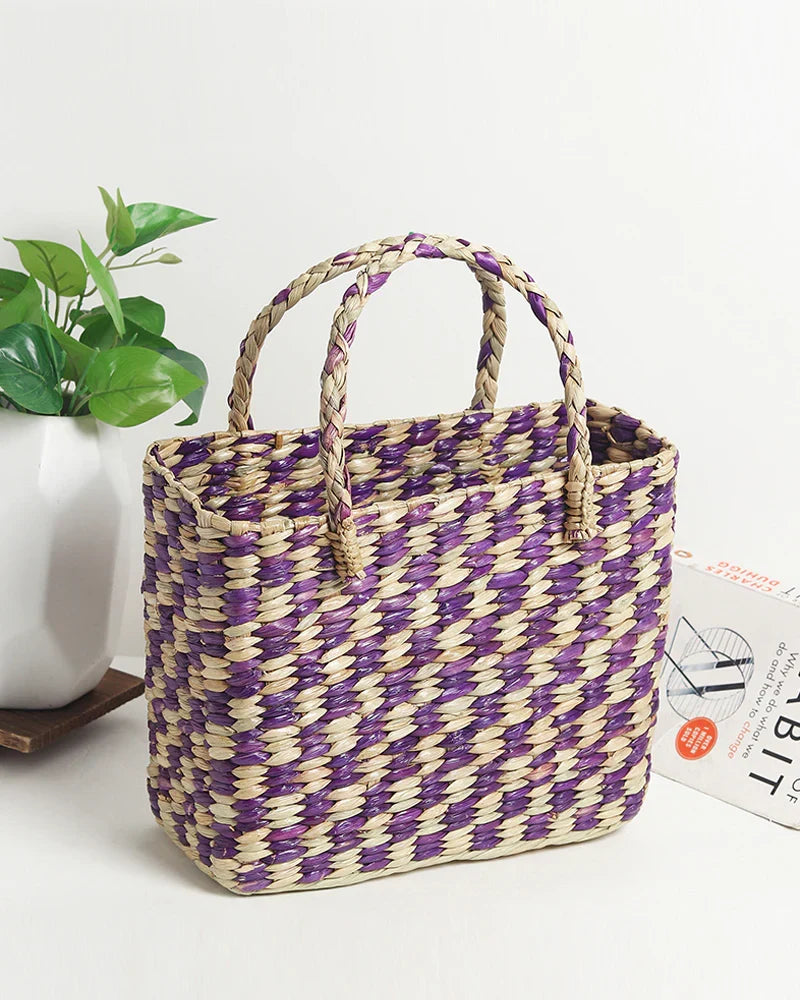 Handmade Boho Seagrass Handbag & Shopping Tote