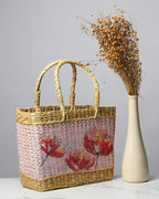 Handwoven Seagrass Shopping Tote Bag