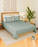 Gray Double Bed Sheet King Size Export Cotton Bedsheet 300 TC