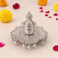 German Silver Kumkum Box With Ghungroo (3.5 Inch) Vedansh Craft