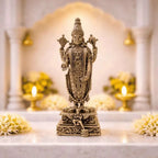 Brass Tirupati Balaji/Venkateshwar Standing Lightweight Statue (6 Inch) Vedansh Craft