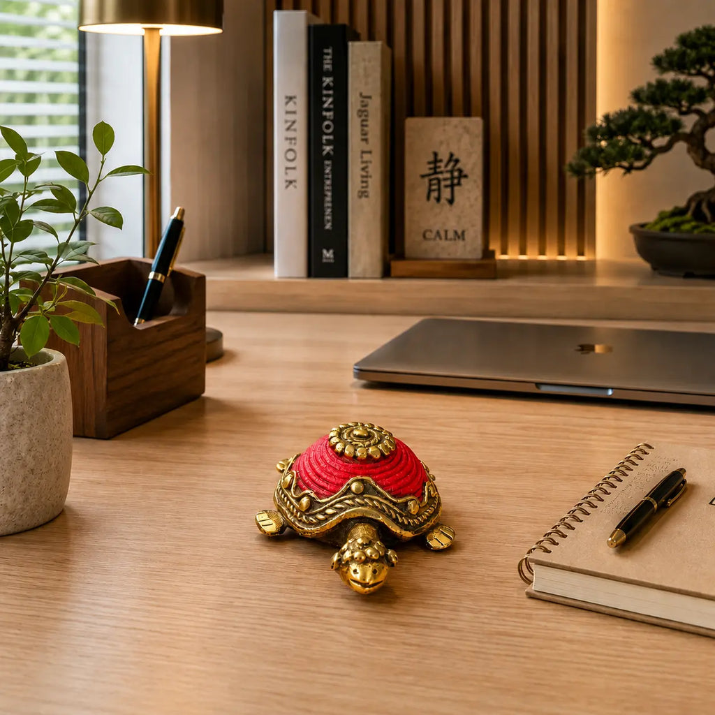 Brass Dhokra Tortoise Vastu/Feng Shui Vedansh Craft